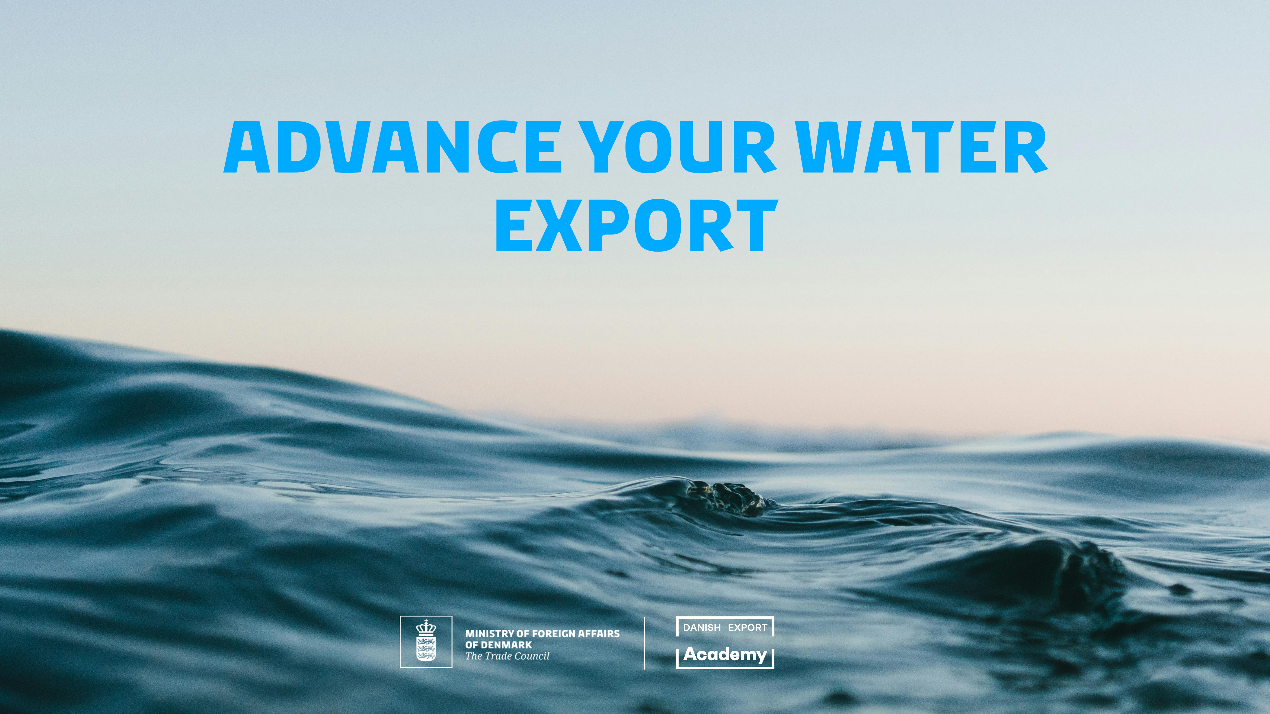 Advance Your Water Export